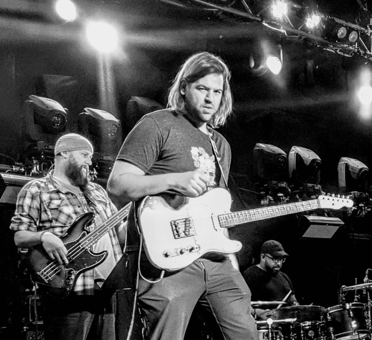 Kyle Morrison on stage